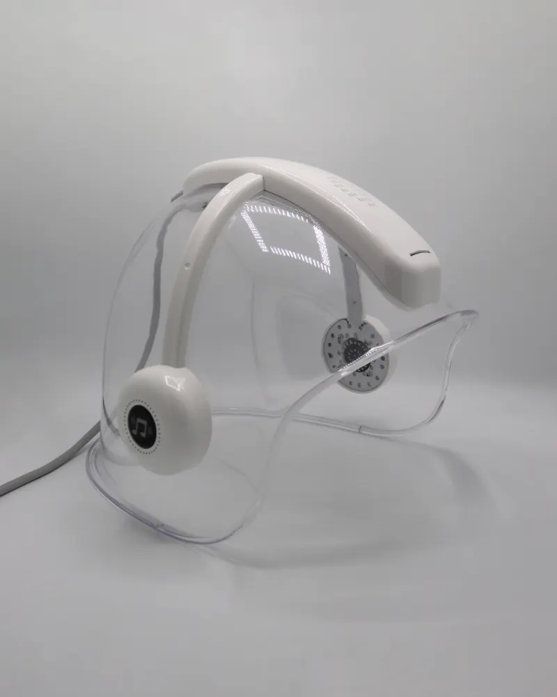 Sauerstoff-Dome: transparente Haube mit LED-Leiste
